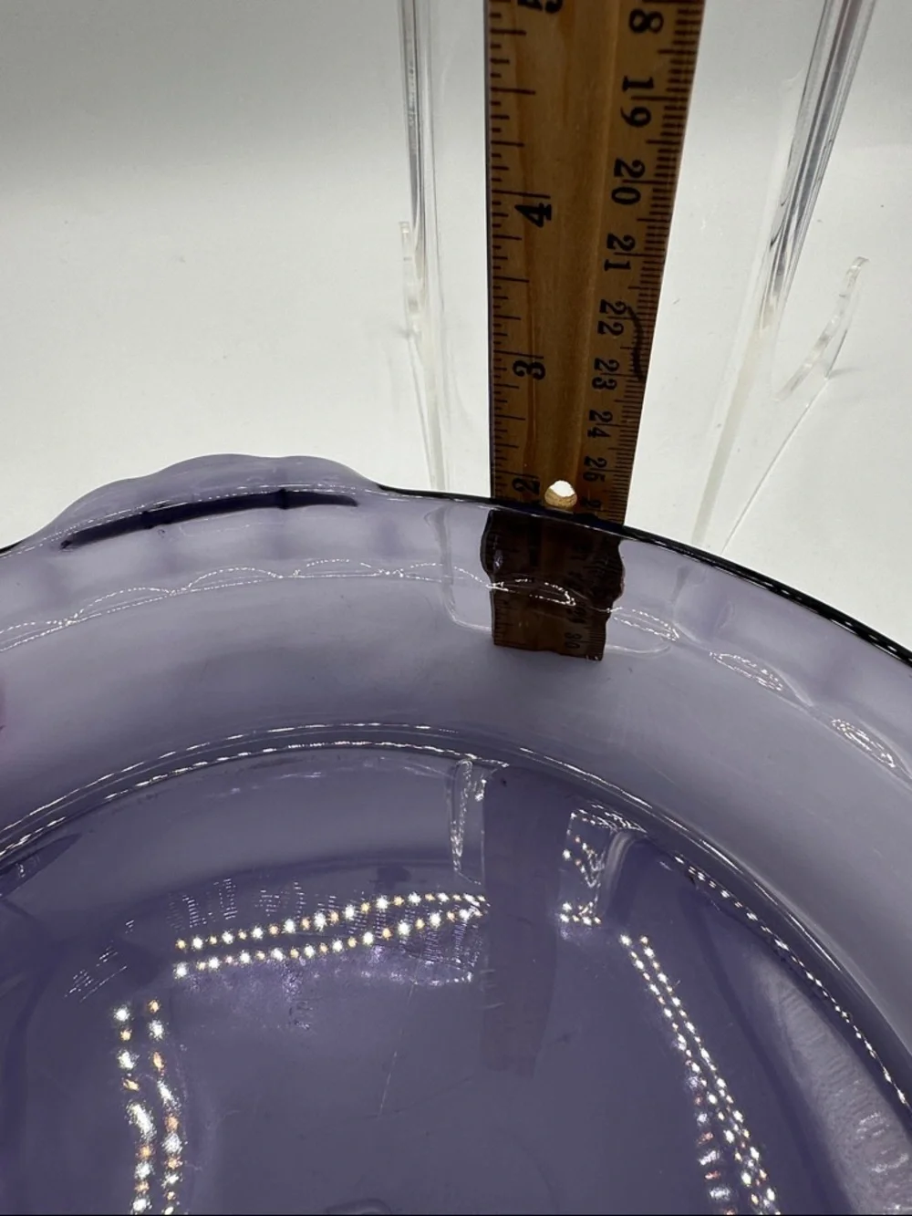 Pyrex Fluted Amethyst Glass Pie Plate. 9.5”” #229.